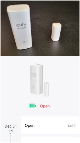 Eufy Home Alarm Kit - Entry Sensor Open Door Indicator